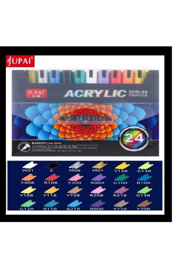 Jupai-24 Colors Water Based Archical Marker 1