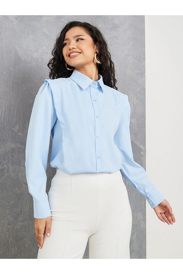 High low ruffle shirt shop