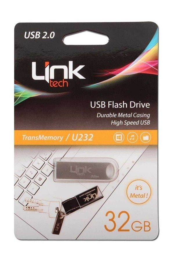 Linktech-Linctech Ultra 32gb Usb 2.0 Metal Flash Memory U232 1