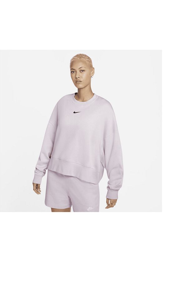 Nike Essentials Women s Sports Series Oversized Fleece Crew Sweatshirt Morado DJ7665 511 Trendyol
