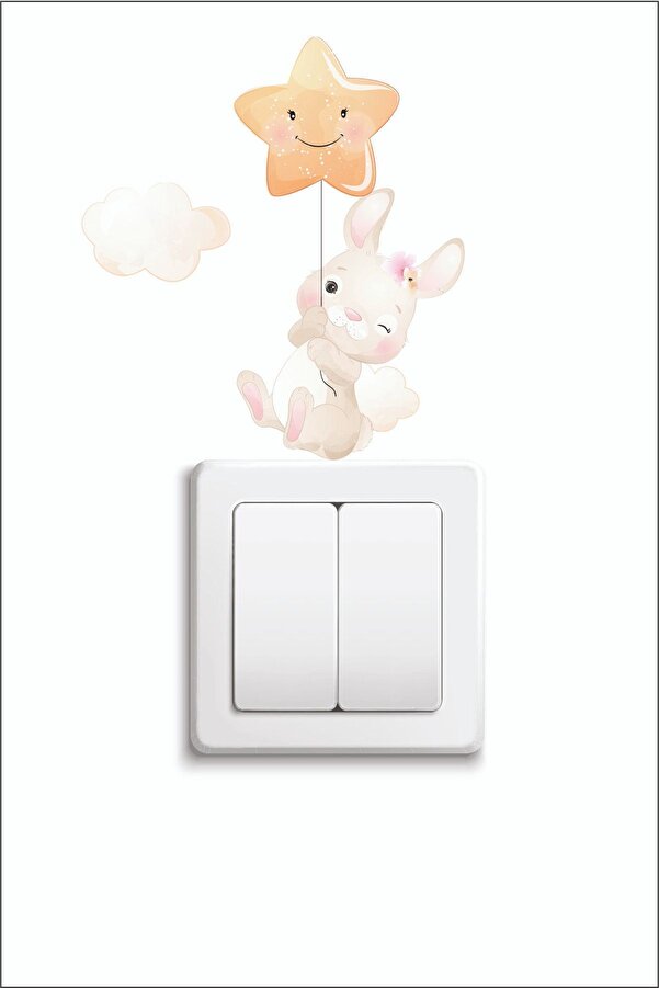 Kt Grup Balon Ve Tavşan Priz Sticker