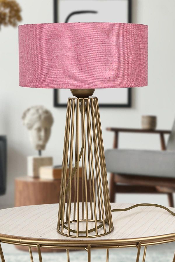 Begüsa-Pink Antique - Filipino Table Lamp Hat 1