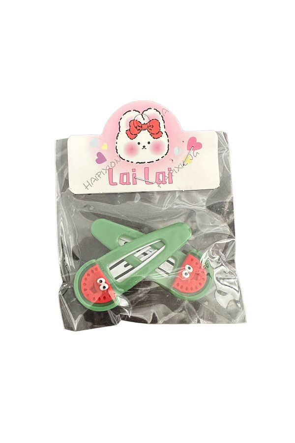 Karlay-Set of 2 Watermelon Snap Buckles for Children 1