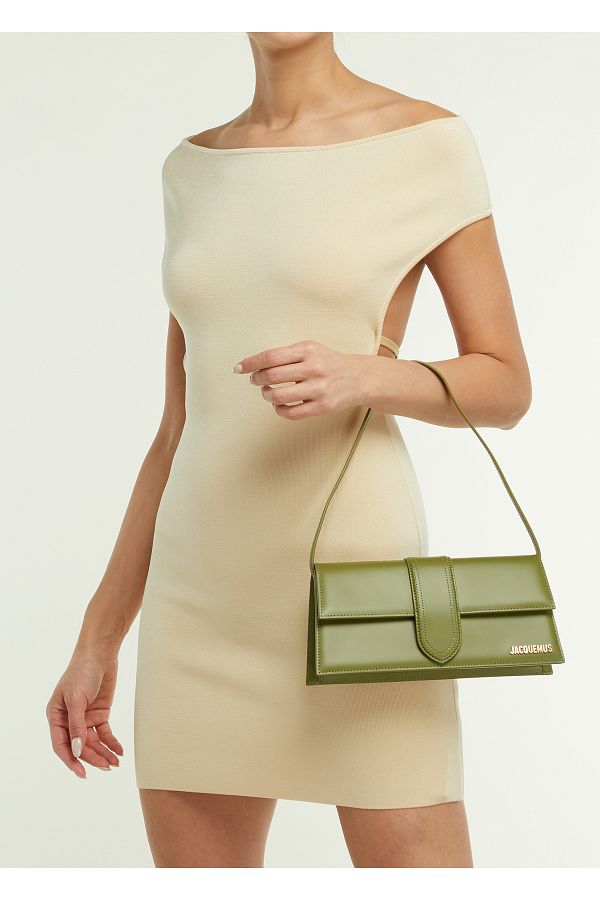JACQUEMUS Le Bambino Khaki Women s Leather Shoulder Bag Trendyol