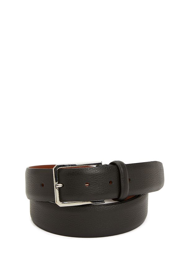 Santoni Men s Leather Belt Size 105 Black Trendyol