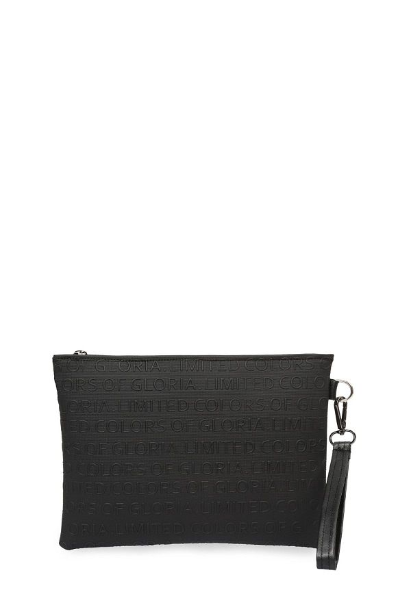 Clutch with handle strap clearance