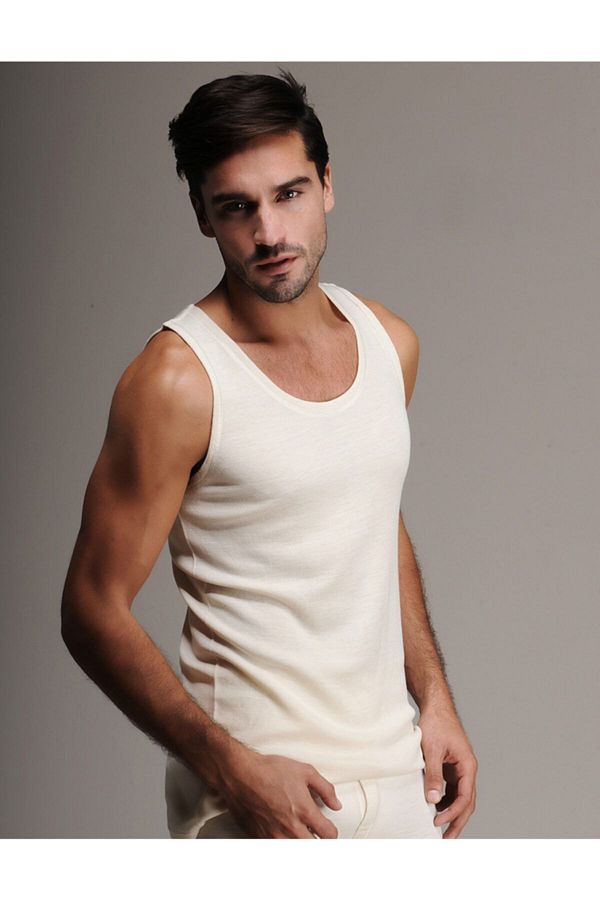 Hasyun Natural Thermal Men s Wool Strappy Undershirt Trendyol