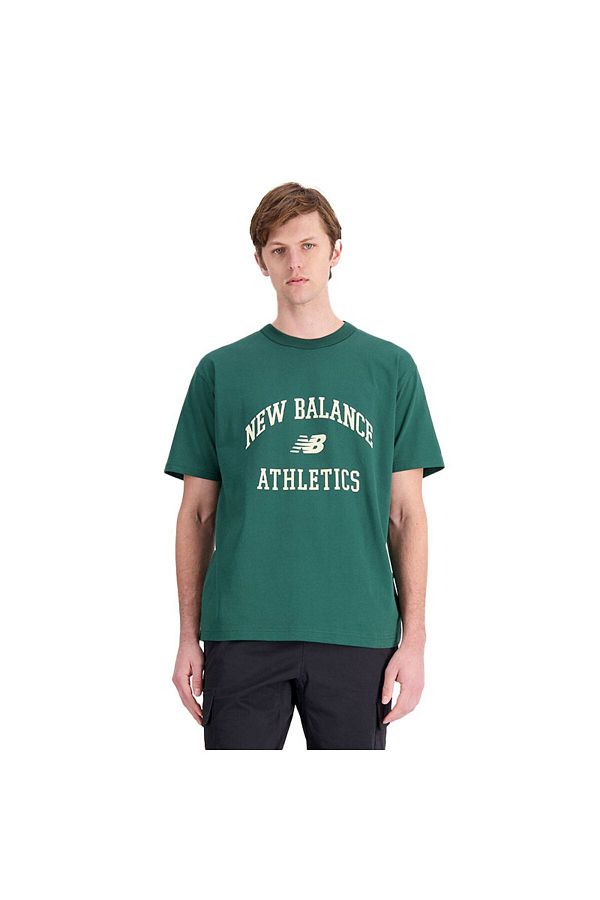 New Balance T Shirt Green Regular fit Trendyol