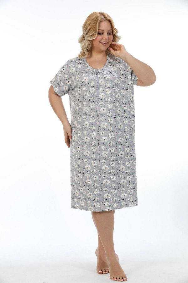 Etoile Large Size Bamboo Women s Dress and Nightgown Set 72531 Trendyol