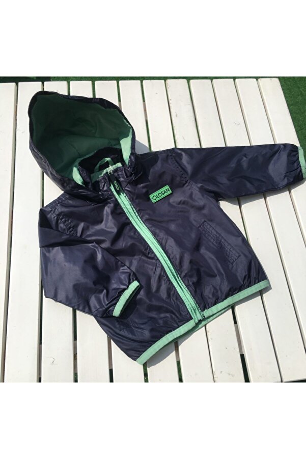 LOSAN Unisex Bebek Lacivert Yağmurluk