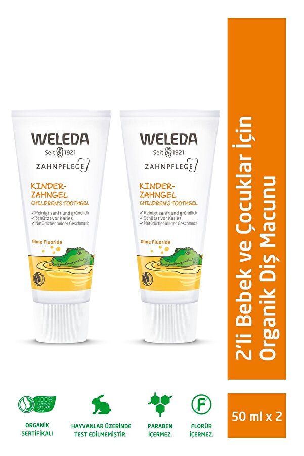 Weleda Bebek Ve Çocuklar Için Doğal Diş Macunu 2 X 50ml