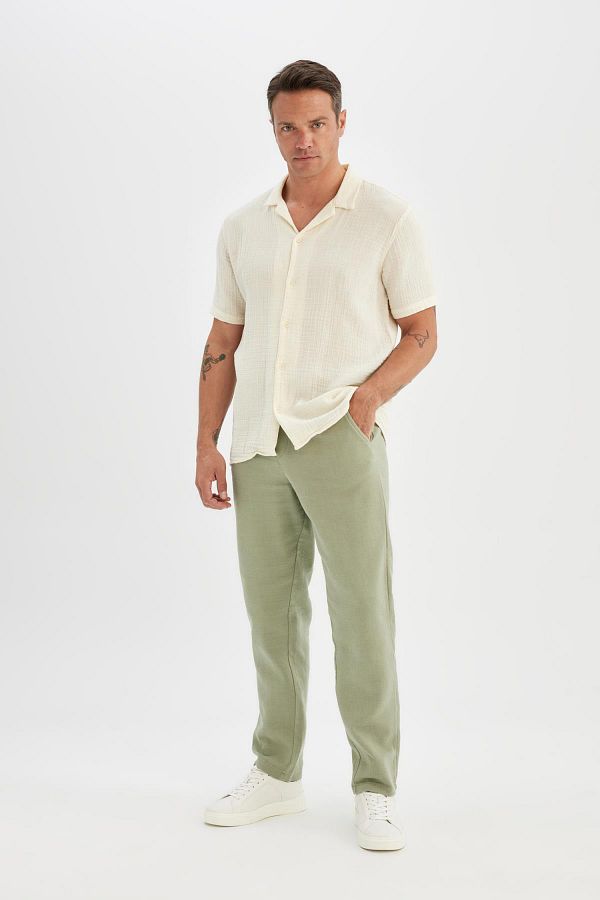 DeFacto-Relax Fit egyenes szárú pamut nadrág D2972AX24SM 1