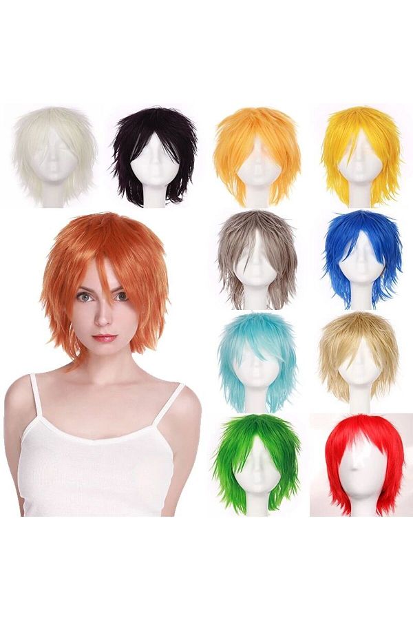 Green blue and yellow wig clearance