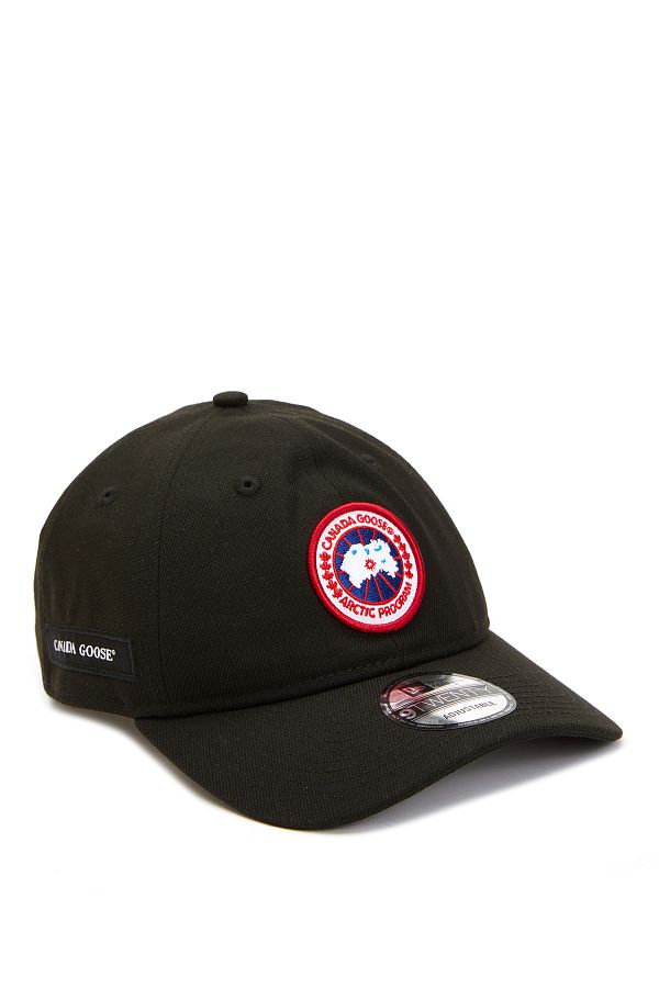 CANADA GOOSE Men s Black Logo Hat Trendyol