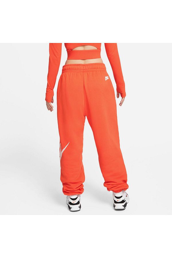 Nike Orange Fleece Women s Sweatpants Oversize Dance Style Sports Trendyol