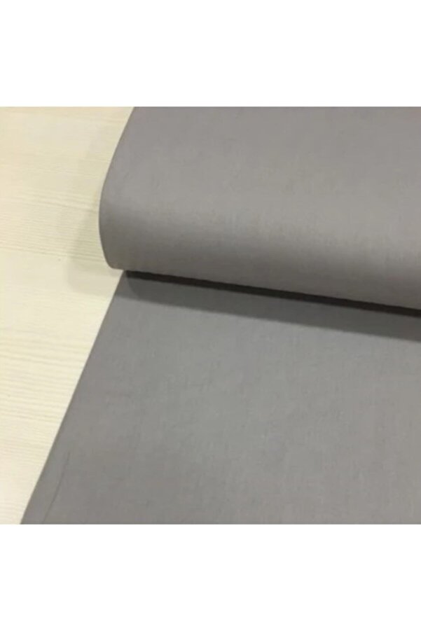 Bebek Özel Bir Metre Pamuklu Kumaş Gri Renkli 240 cm Eninde (100X240 cm)