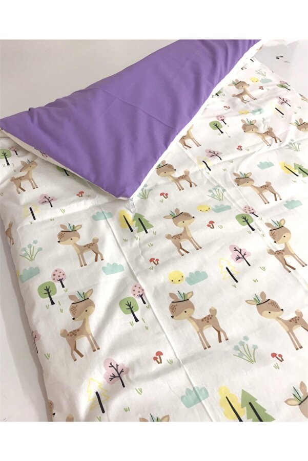 Bebek Özel Bebek Çocuk Yorganı Standart 120x200 cm Karaca Mor