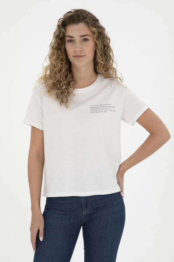 U.S. Polo Assn.-US Polo Assn.Women's Crew Neck T-Shirt - GAYLE DMLS 1