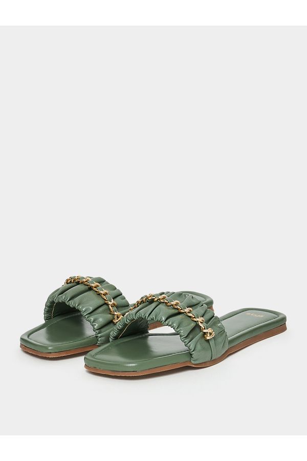 Styli Frill Band Flat Sandals Trendyol