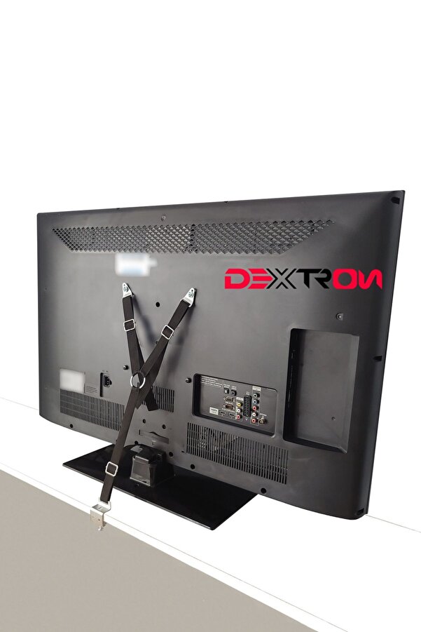 DEXTRON Tüm TV'lere uyumlu, Güvenlik Halkalı, Metal Aksamlı, Y tipi deprem TV güvenlik kiti