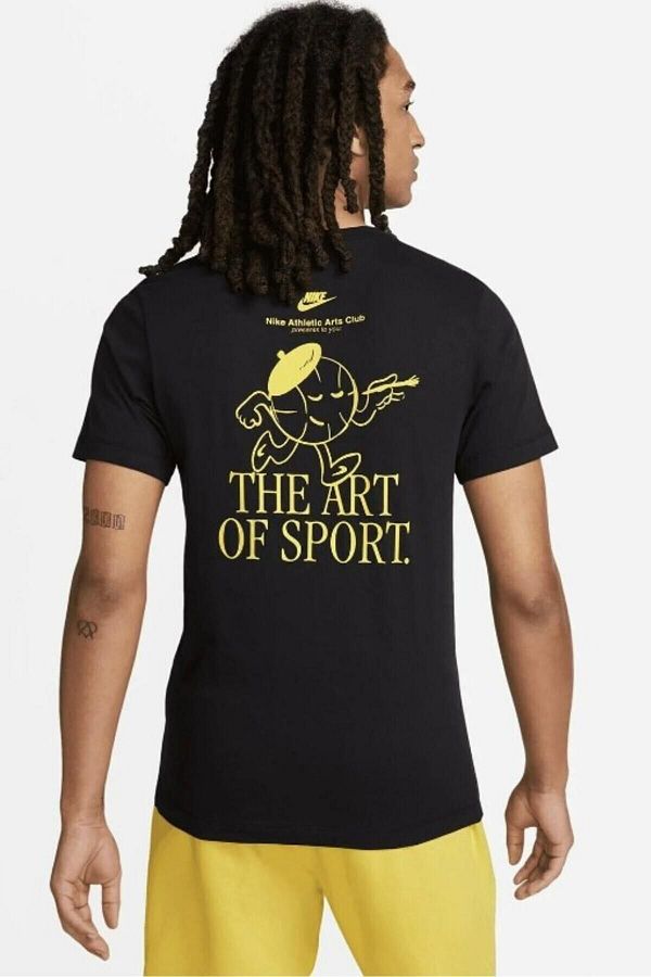 【Nike】Art Is Sport LBR バック プリント Tシャツ ♪ Nike Tee Art Is Sport Lbr Men's Black Cotton T-shirt- Trendyol