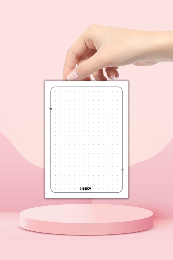 Ficksy-25 White Note Card - A5 Size Work Card - Notepad - Memo Pad 1