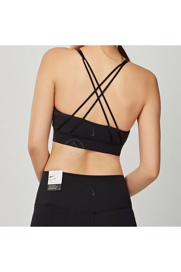 Nike beige sports bra top