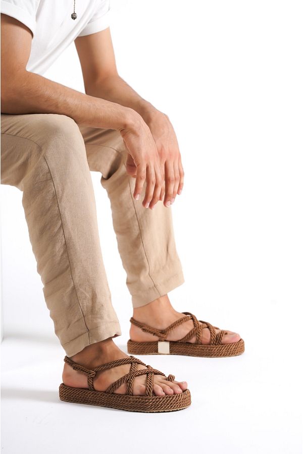 Rope sole sandals hotsell