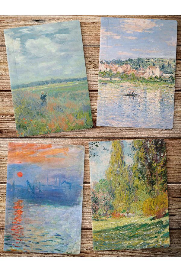 Postifull-4 Monet Notebook - Unlined Notebook, Art Notebook, 64 Pages 14*21cm 1