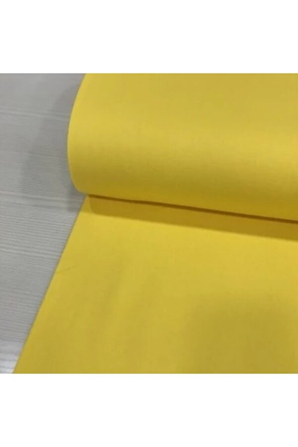 Bebek Özel Bir Metre Pamuklu Kumaş Sarı Renkli 240 cm Eninde (100X240 cm)