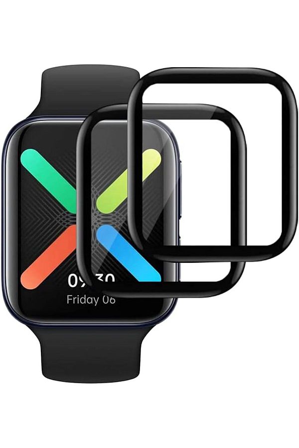 Deppo Trend Oppo Watch 46mm Compatible Screen Protector Flexible Adhesive Unbreakable Nano Glossy 3D Glass Protection Trendyol