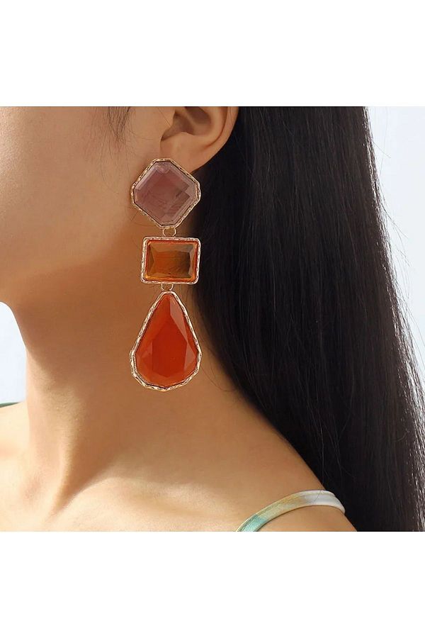 zeynep Z D ACCESSORY Trend Zara Model Geometric Earrings Trendyol