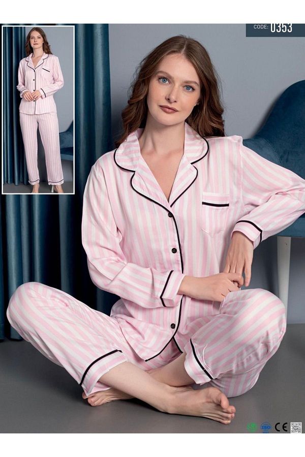 L FE FAVOR Thin Viscose Sleepwear Set Trendyol