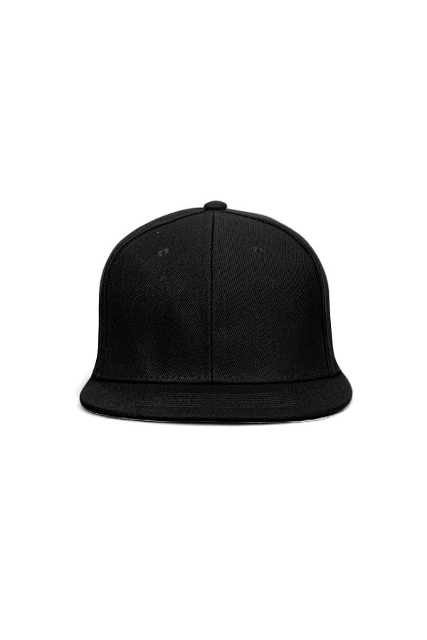 Plain black hip hop cap 2025