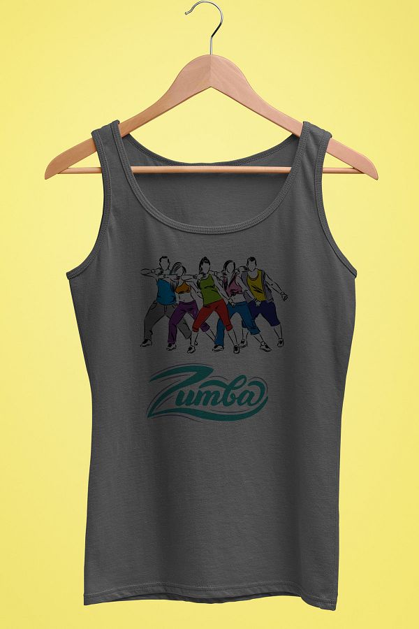 Raf Coll-Women's Sling T-Shirt Zumba Design Digital Printed 100% Cotton 1