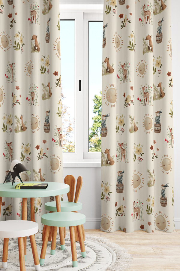 Bertille Home Çocuk Ve Bebek Odası Fon Perde Tek Kanat (Child Room Curtain)