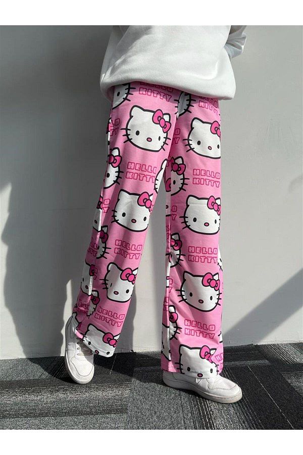 Touz Moda-بنطال رياضي منقوش من Hello Kitty 1