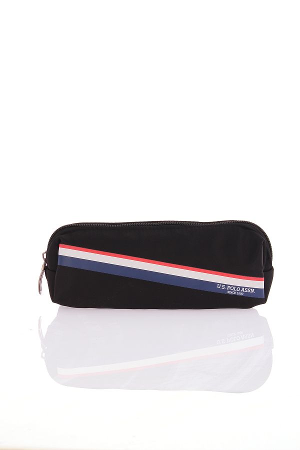 U.S. Polo Assn.-US Polo Assn.2017-2018 Black Cylinder Model Pencil Bag - Pen Holder with Compartments, School Pen Holder 1