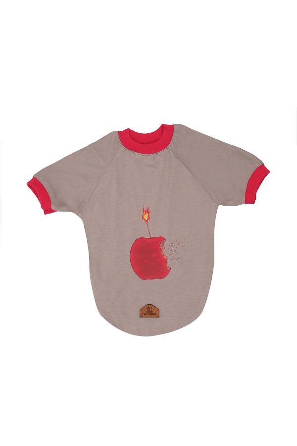 Peti Tailor SUPREME Gray Apple T Shirt Small and Medium Breed Trendyol