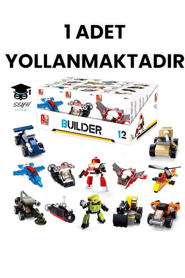 Sluban-Puzzle Builder Toy - 1 Piece Vehicle and Airplane Models 1