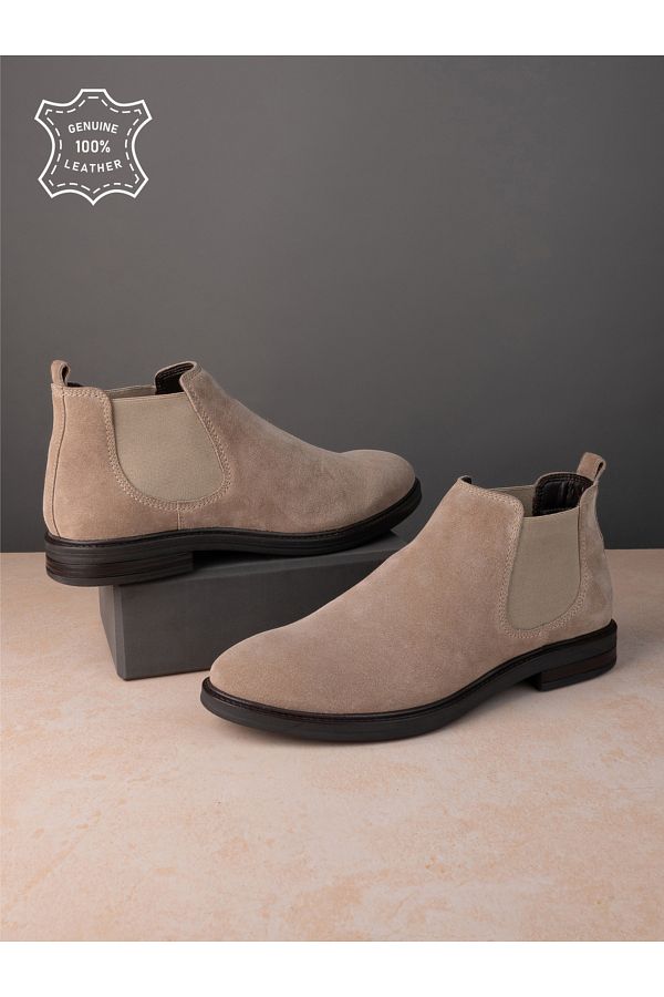 Genuine leather chelsea boots hot sale
