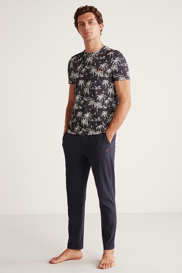Nautica-Soft textured pajama set 1