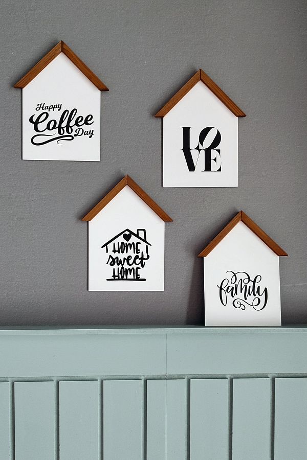 Wooden Factory-Magnificent Decorative House Shaped Painting Set That You Can Use in Every Corner of Your Home 1