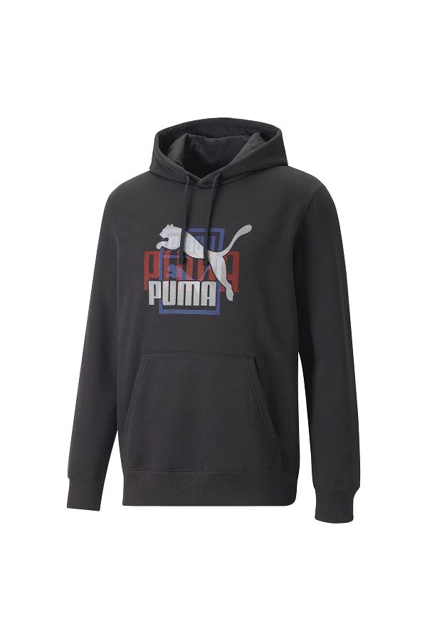 Black puma hoody hot sale