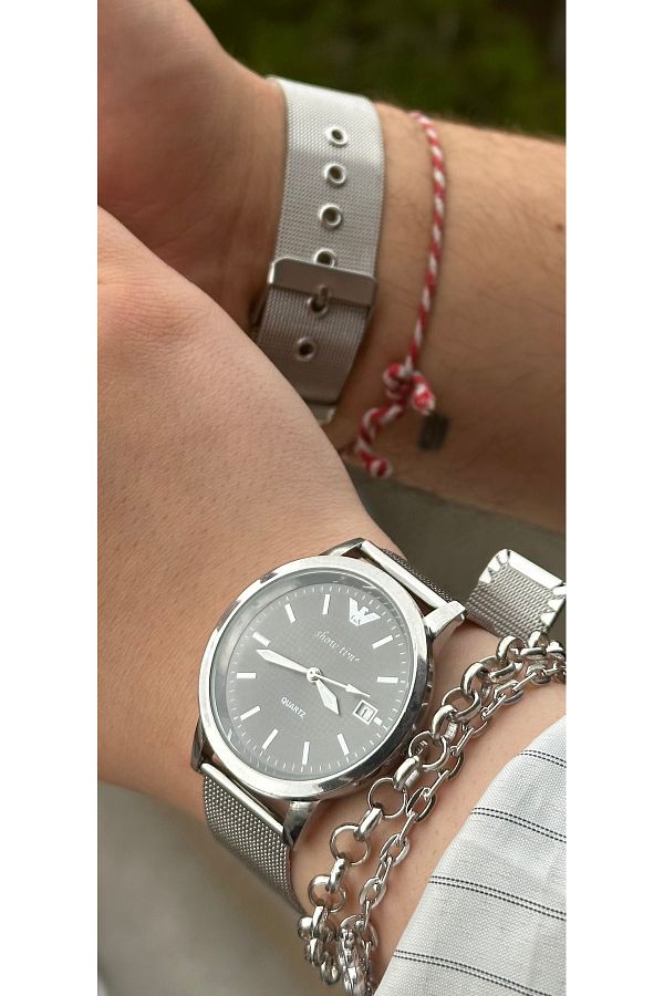 Show Time-Straw Cord - Couple Clock with Calendar 1