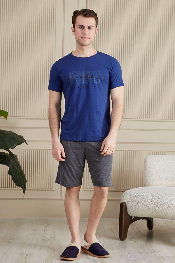 Lunaberry Costum pantaloni scurți de vară pentru bărbați 100