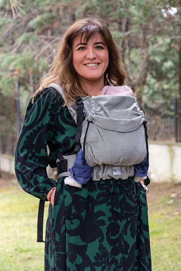 Huggyberry Softy Baby Carrier -silver