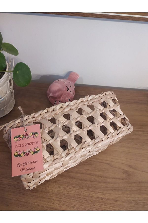 Süs Dükkanı-Custom design wicker breadbasket model 1