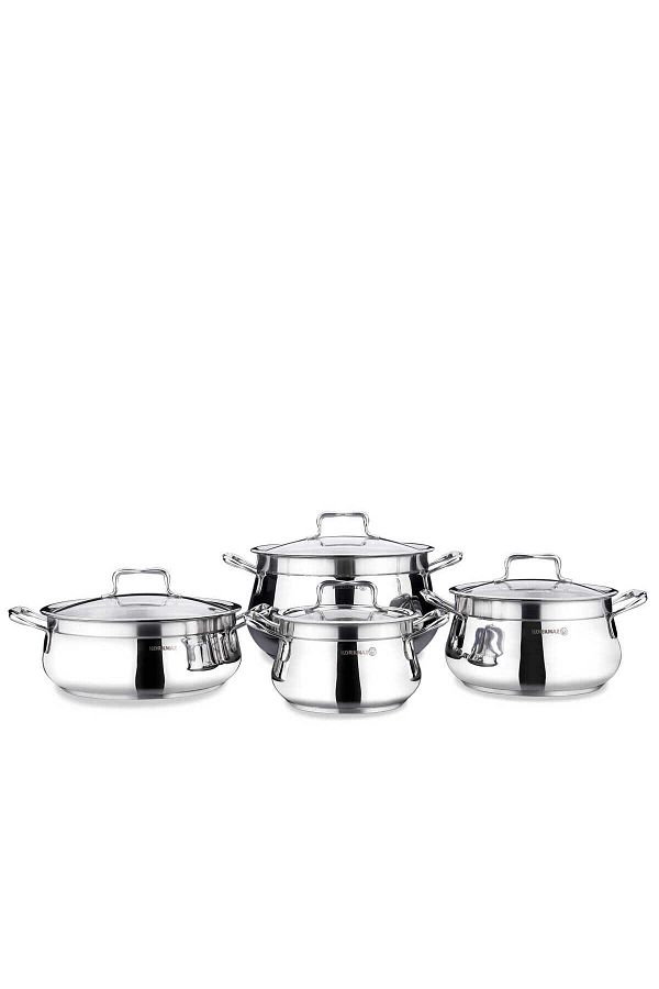 KORKMAZ-Estima 8 Piece Cookware Set - Convenient Use 1