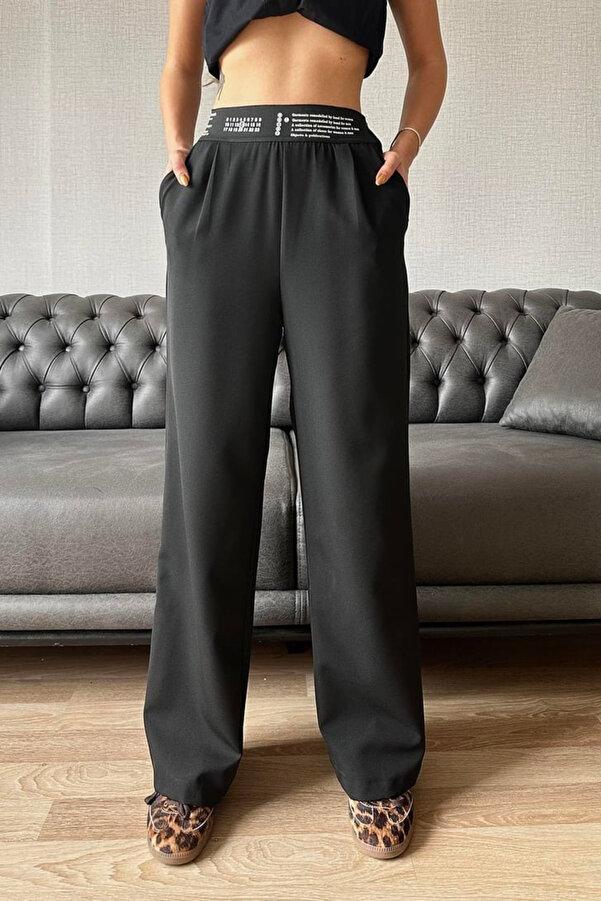 Schwarze hose mit gummibund clearance